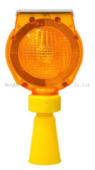 Rechargeable LED Strobe Rechargeable Traffic Signal Lights Barricade Lamp Road Hazard Flashing Solar Sensor Warning Light with Metal Clips