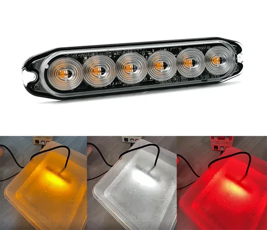 Nova Warning Light Dash Light, LED Emergency Warning Light 10-30V LED Grill Lighthead for Vehicle, Strobe Lights for Car