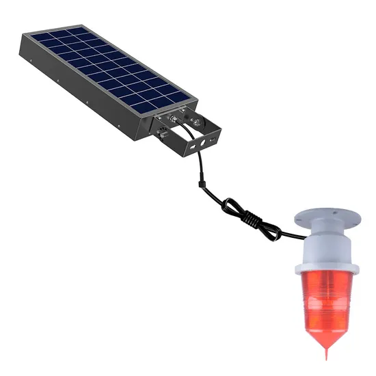 Solar Warning Light Flashing Lamp Waterproof IP67 Outdoor Traffic Light