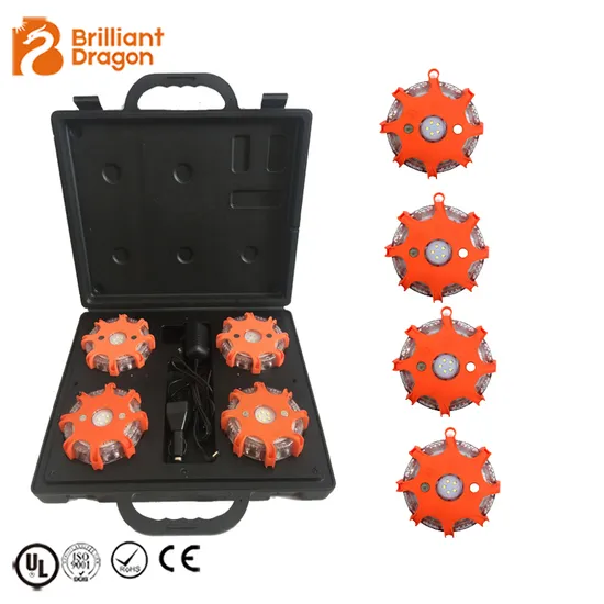 4pack LED Road Flares Case Sequential Warning Beacon Traffic Car Warning Light for Truck