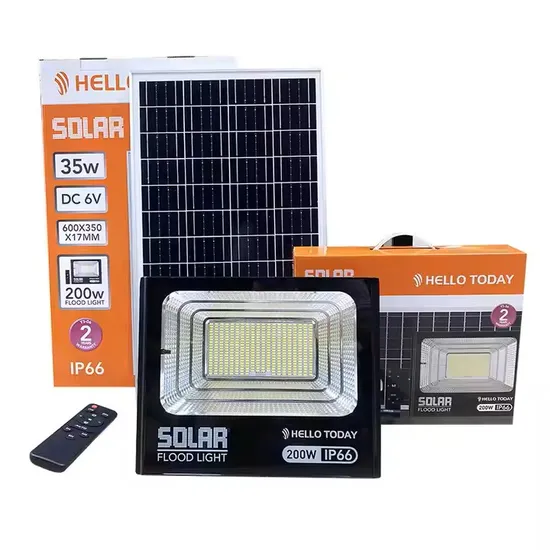 25W 45W 65W 120W 200W 300W LED Solar Lights Aluminum Outdoor Projector Solar Flood Garden Lights LED Solar Street Light