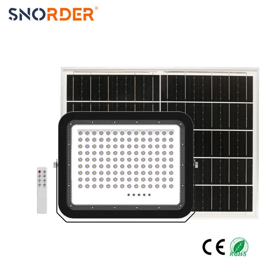 IP65 Outdoor Solar Lighting ABS PC 20ah 2600lm 200W LED Solar Floodlight LED Lighting Remote-Controlled with CE RoHS