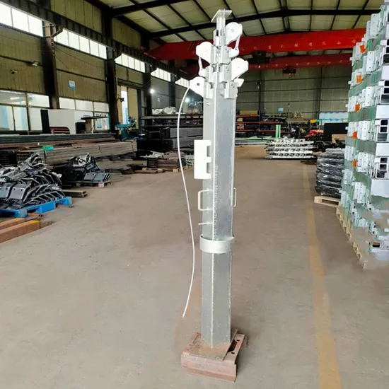 Portable Light Tower Trailer Frame Chassis Mobile Solar Lighting Tower Pole