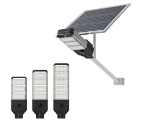IP65 60W 80W Install Waterproof Outdoor LED All in One Two Integrated Solar Panel Power Street Road Garden Lamp
