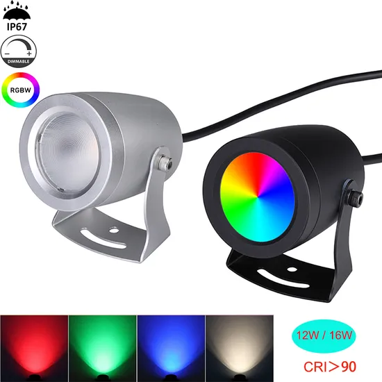 24V Loxone DMX512 PWM RGBW Waterproof Lawn Spike Light 12W Outdoor Garden Lighting