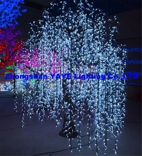 Yaye 18 Hot Sell Ce/RoHS IP65 LED White Willow Tree / Outdoor LED Willow Tree Light with 2 Years Warranty