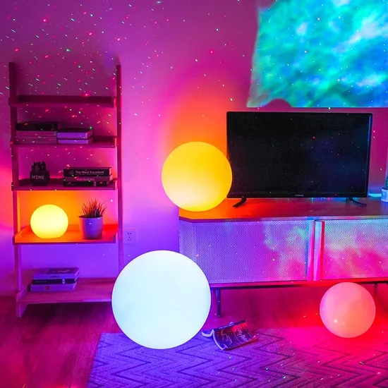 Moon Light Decoration Dining Tables Lamps for Holiday Livingroom Pendant Light Solar Powered Lamp for Garden