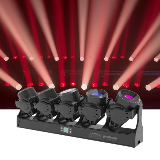 LED Tornado 5PCS 120W Zoom Pixel Beam Bar Moving Head Stage Wash Light 5X120W RGBW 4in1 LEDs Stage Lights