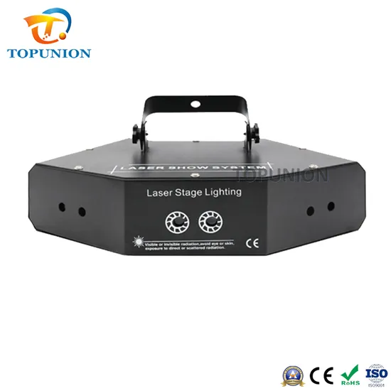 Six Eyes Fan-Shaped Laser Light Voice Controlled Gym Stage Flash Spot Light