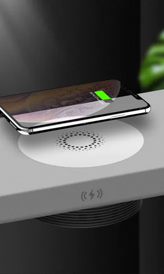 Long-Distance Hidden Furniture Wireless Charger Fast Qi Certified Wireless Charger Is Suitable for Nightstands, TV Cabinets, Desks and Other Scenes