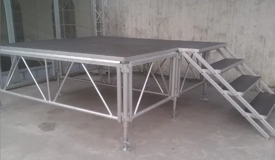 Portable 1.22X1.22m 1.22X2.44m Stage Equipment Outdoor Aluminum Concert Event Stage Platform