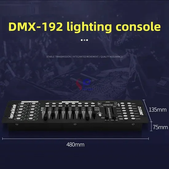Hot Sale DJ Stage Lighting Control DMX 192 Channels Dimming Console