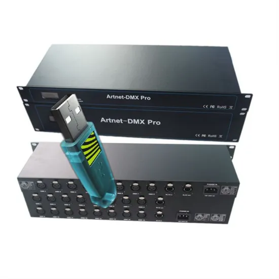 16 Port Artnet to DMX 512 Lighting 3/5 Pin XLR DMX Controller for LED Pixel Light