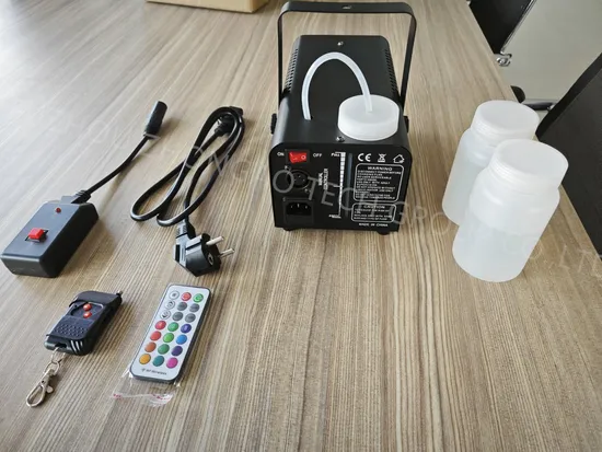 LED Professional Smoke Machine DJ Show Party Equipment 500W Fog Machine RGB Wireless Remote Control Lights