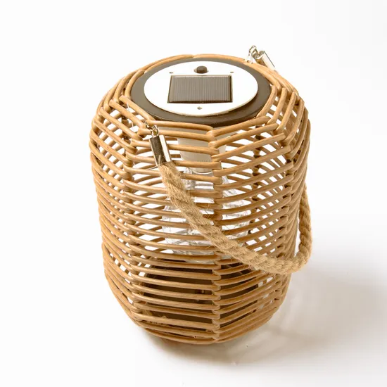 Beautifully Crafted Rattan Solar Lantern for Outdoor Spaces