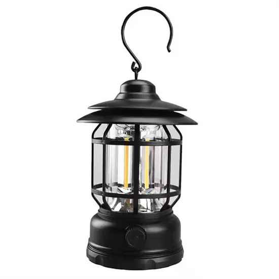 USB Rechargeable Outdoor Lighting Retro Lamp Portable Camping Tent Light