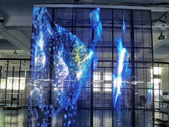 P8 Indoor Glass Transparent LED Film Display Full Color Customized Window Screen for Advertising