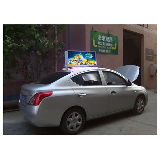 Taxi Car Roof P2.5 P4 LED Advertising Signs Taxi Top LED Display