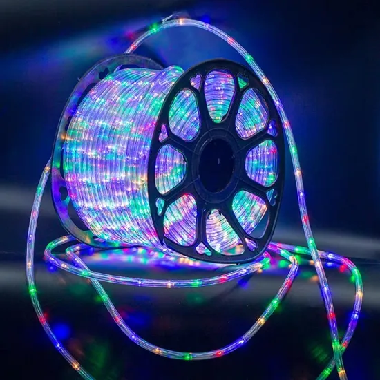 24V 100m/Reel IP65 Rainbow Tube Lights High Voltage Waterproof Christmas Strip Lights Outdoor Indoor