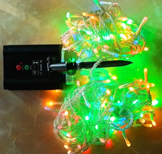 Yaye Hottest Sell Outdoor Waterproof IP65 Rgby/RGB/R/Y/W/B/G Solar Decorative LED Christmas Holiday String Light for Home/ Garden/Street/ Yard/Party