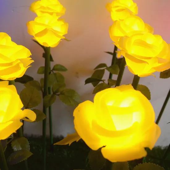 LED Artificial Rose Tulip Lily Flower Light for Home Decor