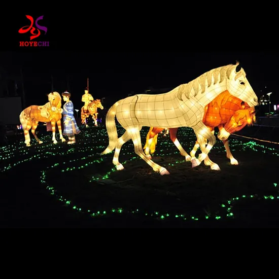 Zoo Park Decorative Animal Shape Flamingo Silk Chinese Animal Lanterns