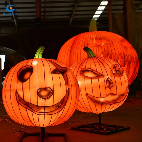 FL-Rt20 Zigong Lantern Festival Supplier Halloween Decoration Pumpkin Lantern