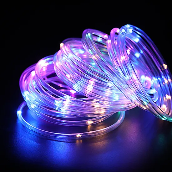 Wholesale LED Solar Copper Wire Tube Outdoor Waterproof Streamer Light Rainbow Tube