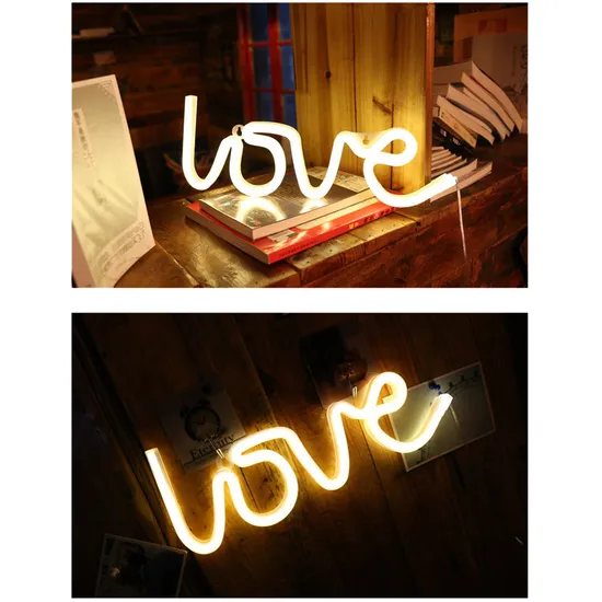Love Neon Lights LED Shape Love Modeling Light