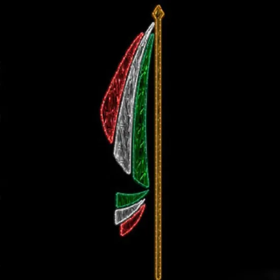 LED Lighting Kuwait Flag MID-East National Day Christmas Decoration Light