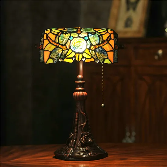 10 Inch Tiffany Table Lamp Study Room Decoration Lamp Tiffany Table Lamp (WH-TTB-15)