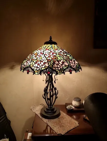 European Style Antique Tiffany Glass Table Lamp Chandelier Floor Lamp