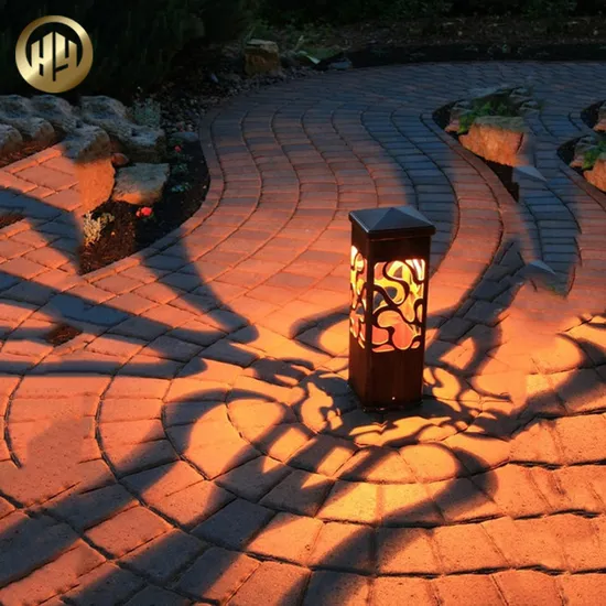 Outdoor Corten Steel Rusty Metal Distinctive Design Garden Decoration Light