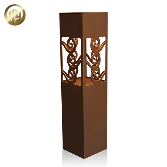 Modern Style Garden Rusty Treatment Steel Metal Decoration Light Lampshade