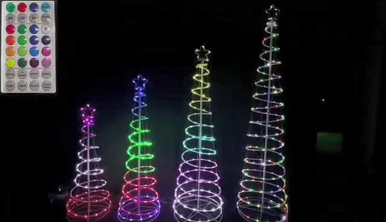 Multifunctional Remote Control Spiral Tree Light