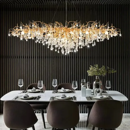 Modern Decorative Ceiling Chandeliers Hotel Indoor Hanging Light Crystal Chandelier