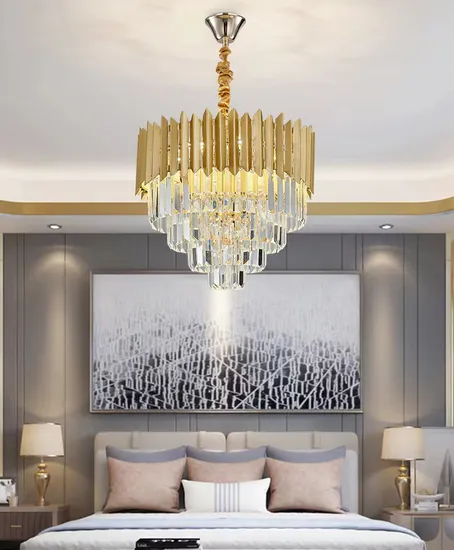 Konig Lighting China Crystal Light Chandelier Factory Hotel Hall Large Crystal Chandelier Pendant Lamp for Restaurant OEM ODM Custom Crystal Ceiling Lamp