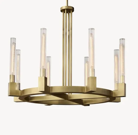 Modern American Designer Round Chandelier Pendant Lamp for Elegant Spaces