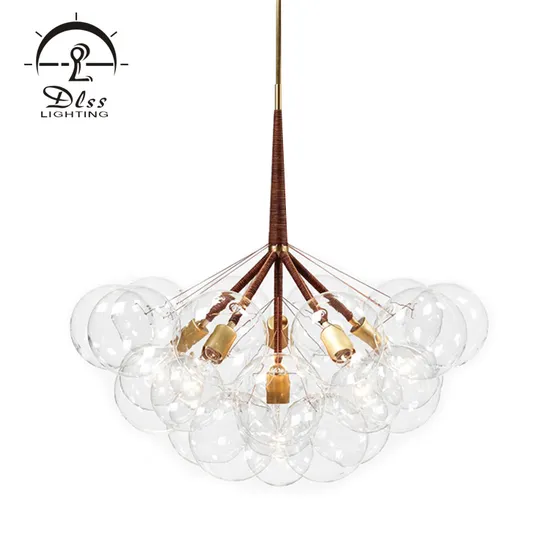 Modern Glass Jumbo Bubble Chandelier for Hotel Lighting