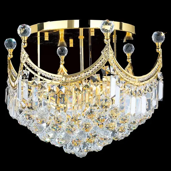 Ceiling Light Living Room Bedroom Dining Room Ceiling Crystal Pendant Lighting Fixture Gold/Chrome Crystal Chandelier