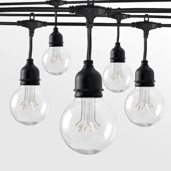 LED Colorful Light String Warm White Christmas Decorative G125 LED String Light