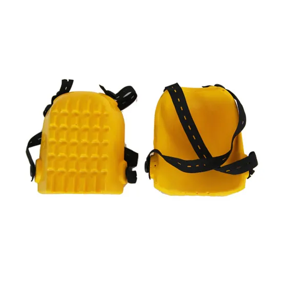 kN026 Yellow Adjustable Straps Breathable Garden Work Industrial Sports Running Mining Protection Light Weight Foam Safety Professional High Quality Knee Pads