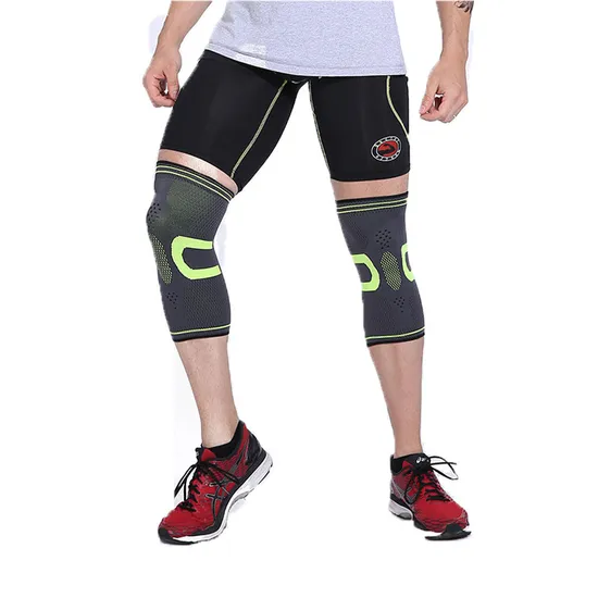 Customized Compression Knitted Breathable Neoprene Knee Pad Support Sports Knee Brace