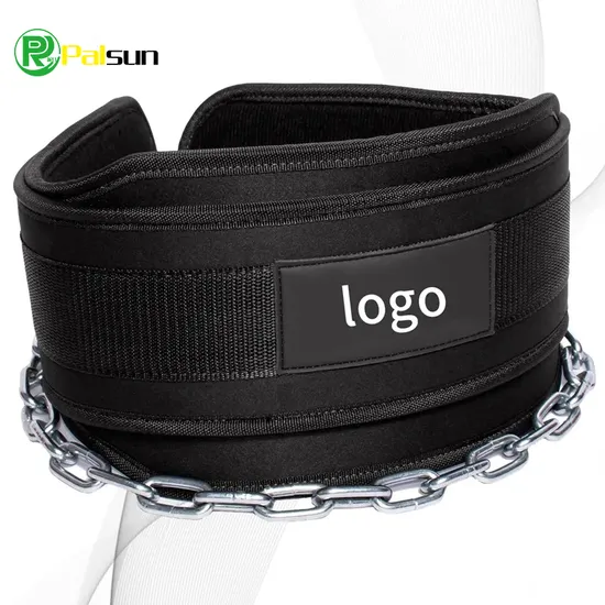 Fitness Dipped Cord for V Belt with Chain Neoprene EVA Weight DIP Belt