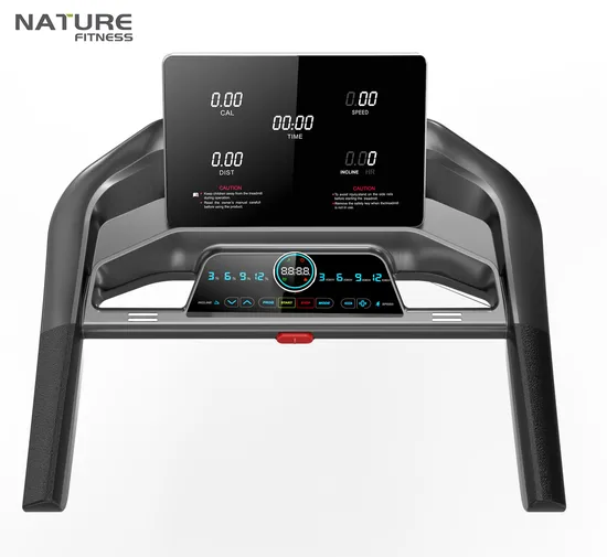 Big Screen Fitness Gym Equipment Foldable Running Machine Body Building Auto Incline Motorized Home Use Luxury Electric Treadmill