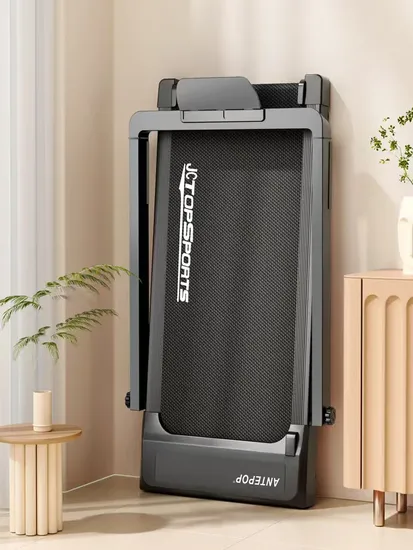 Electric Folding Treadmill Exercise Machine - Smart Compact Digital Fitness Treadmill Workout Trainer W/Bluetooth APP Sync, Manual Incline Adjustment, for Walk