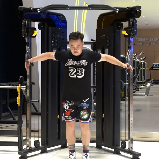 Smith Machine Cheap Gym Equipment Dual Adjustable Pulley