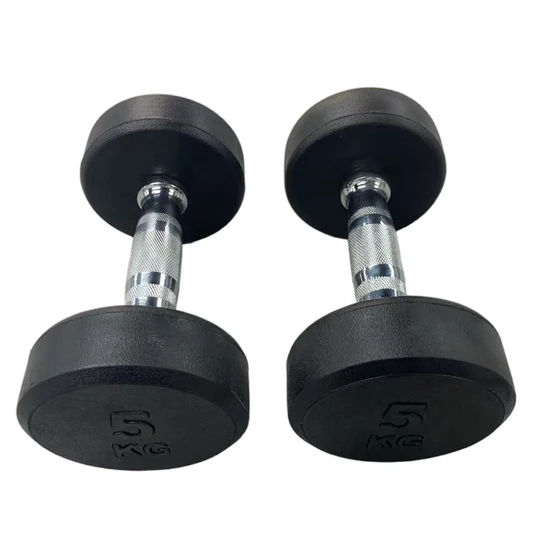 Premium Fixed Rubber PU Dumbbells for Home Gym Fitness