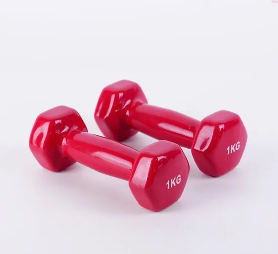PVC Coating Vinyl Dipping Hexagon Hex Dumbbell