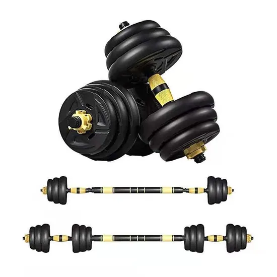40kg Vinyl Coated Cement Dumbbell/ Barbell Weight Set